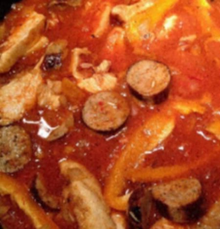 Marilyns-Treas-Recipes-of-Chicken-and-Sausage-Paella