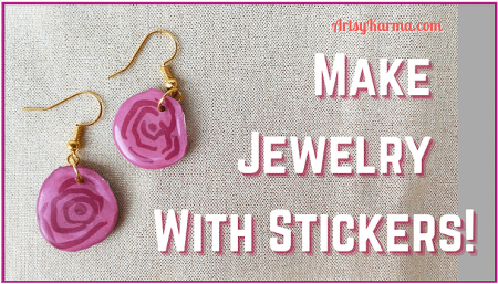 Make-Earrings-With-Stickers.