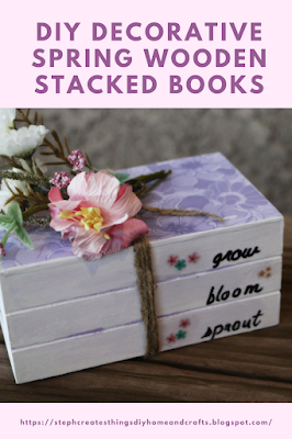 DIY-Decorative-Spring-Wooden-Stacked-Books