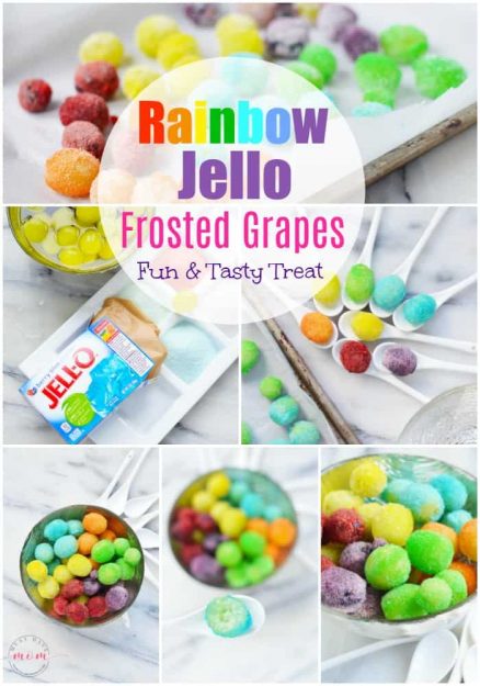  Rainbow-jello-frosted-grapes