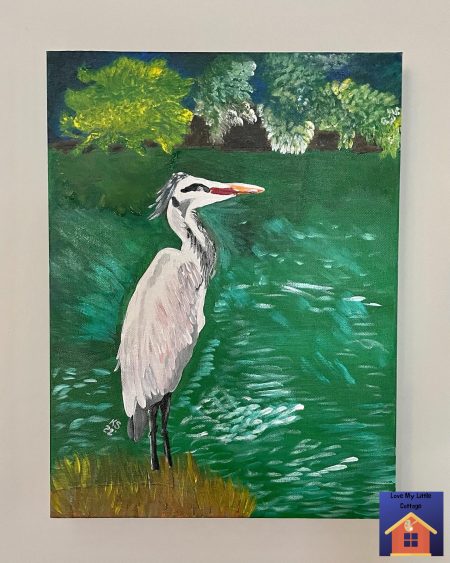 The-Blue-Heron-Painting