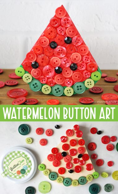 Watermelon-Button-Art