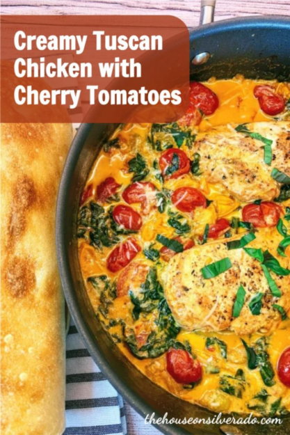 Creamy-Tuscan-Chicken-with-Cherry-Tomatoes